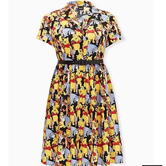 torrid Dresses & Skirts - 🆕WINNIE THE POOH & FRIENDS BELTED SWING DRESS
